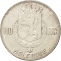 100 Francs 1948-1954, KM# 138, Belgium, Leopold III