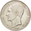 2½ Francs 1848-1865, KM# 12, Belgium, Leopold I