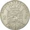 2 Francs 1880, KM# 39, Belgium, Leopold II, 50th Anniversary of Belgian Independence