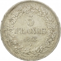 5 Francs 1832-1849, KM# 3, Belgium, Leopold I