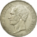 5 Francs 1853, X# M2, Belgium, Leopold I, Wedding of Prince Leopold and Marie Henriette