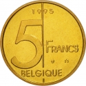 5 Francs 1994-2001, KM# 189, Belgium, Albert II