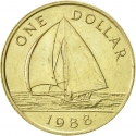 1 Dollar 1988-1997, KM# 56, Bermuda, Elizabeth II