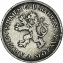 1 Koruna 1941-1944, KM# 4, Bohemia and Moravia