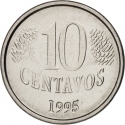 10 Centavos 1994-1997, KM# 633, Brazil