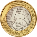 1 Real 2014, KM# 689, Brazil, Rio 2016 Summer Olympics, Paratriathlon