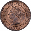 1 Cent 1876-1901, KM# 7, Canada, Victoria