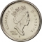 10 Cents 2002, KM# 447, Canada, Elizabeth II, 50th Anniversary of the Accession of Elizabeth II to the Throne, Golden Jubilee