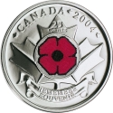 25 Cents 2004, KM# 510, Canada, Elizabeth II, Remembrance Day