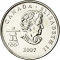 25 Cents 2007, KM# 683, Canada, Elizabeth II, Vancouver 2010 Winter Olympics, Ice Hockey