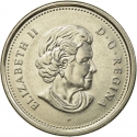 25 Cents 2004, KM# 628, Canada, Elizabeth II, 400th Anniversary of the First French Settlement, Saint Croix Island