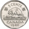 5 Cents 1948-1950, KM# 42, Canada, George VI