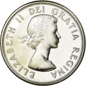 50 Cents 1959-1964, KM# 56, Canada, Elizabeth II