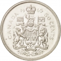 50 Cents 1965-1966, KM# 63, Canada, Elizabeth II