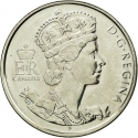 50 Cents 2002, KM# 444, Canada, Elizabeth II, 50th Anniversary of the Accession of Elizabeth II to the Throne, Golden Jubilee