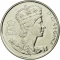 50 Cents 2002, KM# 444, Canada, Elizabeth II, 50th Anniversary of the Accession of Elizabeth II to the Throne, Golden Jubilee