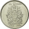 50 Cents 2002, KM# 444, Canada, Elizabeth II, 50th Anniversary of the Accession of Elizabeth II to the Throne, Golden Jubilee