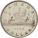1 Dollar 1968-1976, KM# 76, Canada, Elizabeth II