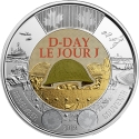 2 Dollars 2019, KM# 2764.2, Canada, Elizabeth II, 75th Anniversary of D-Day