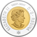 2 Dollars 2017, Canada, Elizabeth II, 150th Anniversary of the Canadian Confederation, Dance of the Spirits