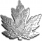 20 Dollars 2016, Canada, Elizabeth II, Maple Leaf Silhouette, Silver Colorised Maple Leaf
