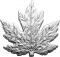 20 Dollars 2015, Canada, Elizabeth II, Maple Leaf Silhouette, Silver Maple Leaf