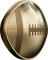 200 Dollars 2017, Canada, Elizabeth II, Football-Shaped and Curved Coin, Edge