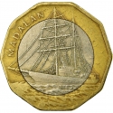 100 Escudos 1994, KM# 40, Cape Verde, Ships Sailing Under Cape Verde Flag, Brigantine Madalan