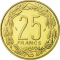 25 Francs 1975-2003, KM# 10, Central African States