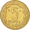 5 Francs 1973-2003, KM# 7, Central African States