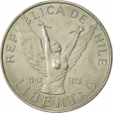 10 Pesos 1976-1980, KM# 210, Chile