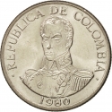 1 Peso 1974-1981, KM# 258, Colombia