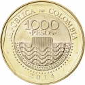 1000 Pesos 2012-2024, KM# 299, Colombia