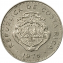 50 Centimos 1965-1978, KM# 189, Costa Rica