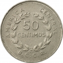 50 Centimos 1965-1978, KM# 189, Costa Rica
