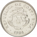 1 Colon 1982-1994, KM# 210, Costa Rica