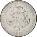 2 Colones 1982-1984, KM# 211, Costa Rica