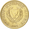 1 Cent 1983-2004, KM# 53, Cyprus