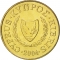 5 Cents 1983-2004, KM# 55, Cyprus, New coat of arms (KM# 55.3)