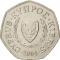 50 Cents 1991-2004, KM# 66, Cyprus