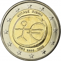 2 Euro 2009, KM# 89, Cyprus, 10th Anniversary of the European Monetary Union and the Introduction of the Euro