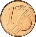 1 Euro Cent 2008-2024, KM# 78, Cyprus