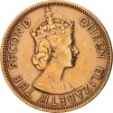 5 Mils 1955-1956, KM# 34, Cyprus, Elizabeth II