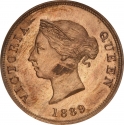 1/2 Piastre 1879-1900, KM# 2, Cyprus, Victoria