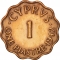 1 Piastre 1942-1946, KM# 23a, Cyprus, George VI