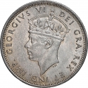 1 Shilling 1947, KM# 27, Cyprus, George VI