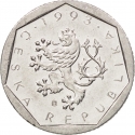 20 Haleru 1993-2003, KM# 2, Czech Republic