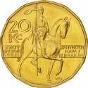 20 Korun 1993-2024, KM# 5, Czech Republic