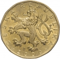 20 Korun 2000, KM# 43, Czech Republic, Year 2000