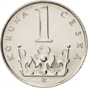 1 Koruna 1993-2024, KM# 7, Czech Republic